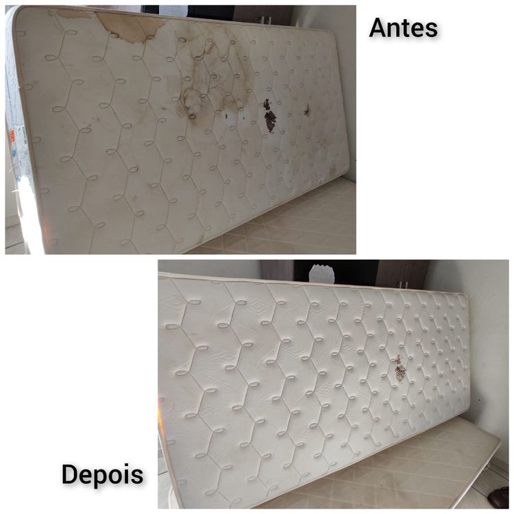 Antes e Depois de vários de nossos serviços de limpeza de estofados